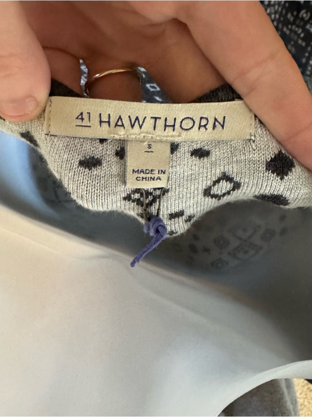 41 Hawthorn NWT Alivia Black And White Midi Length Sweater Dress Size Small - Picture 6 of 8